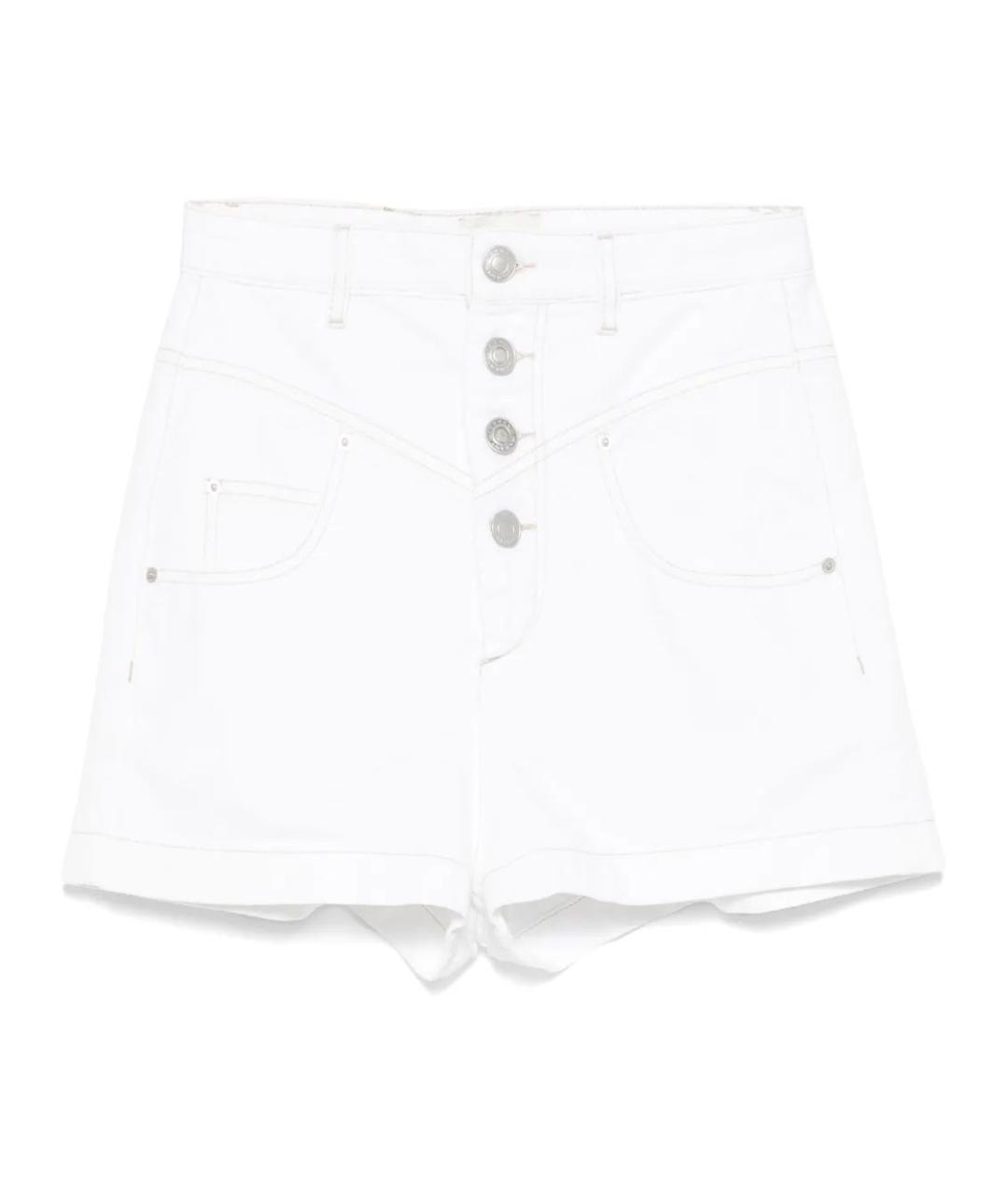 ISABEL MARANT Белые хлопковые прямые брюки, фото 1