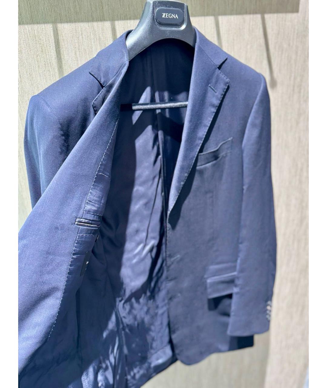 ERMENEGILDO ZEGNA Темно-синий классический костюм, фото 2
