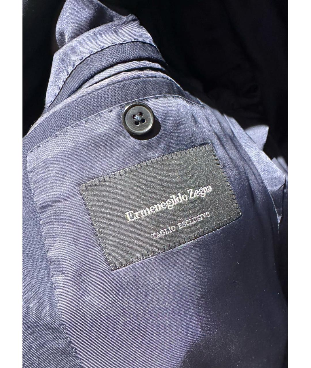 ERMENEGILDO ZEGNA Темно-синий классический костюм, фото 5