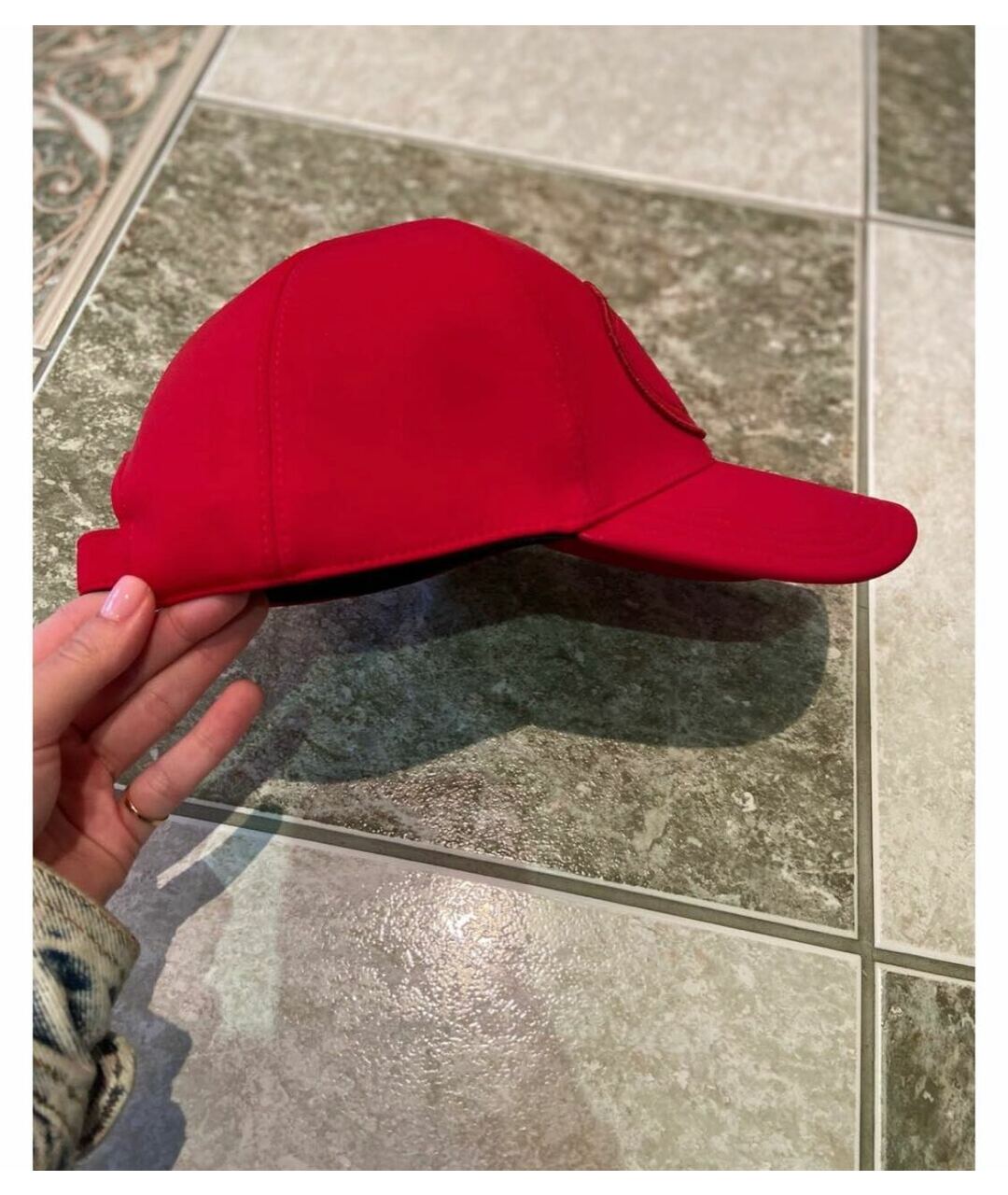 PRADA Красная кепка, фото 3