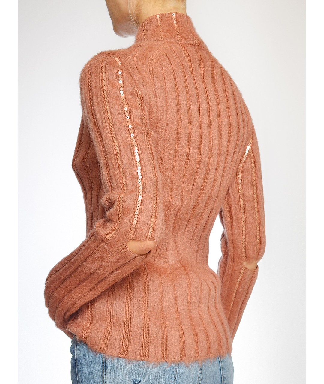 NINA RICCI Бежевый шерстяной джемпер / свитер, фото 3