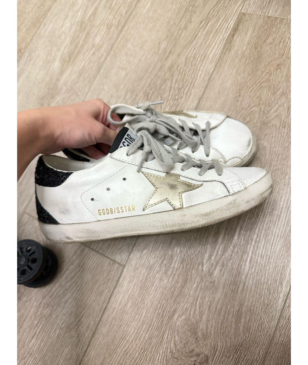 GOLDEN GOOSE DELUXE BRAND Белые кожаные кеды, фото 3