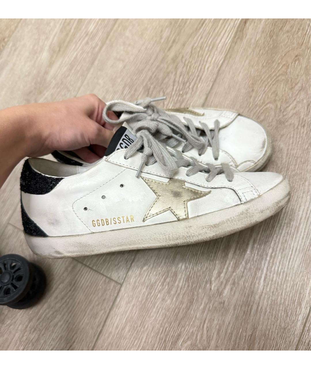 GOLDEN GOOSE DELUXE BRAND Белые кожаные кеды, фото 9