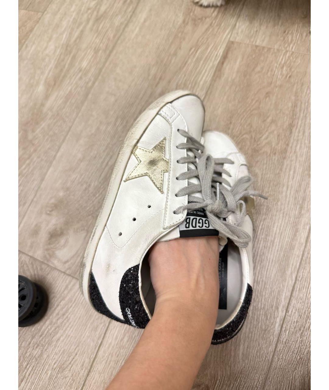 GOLDEN GOOSE DELUXE BRAND Белые кожаные кеды, фото 7