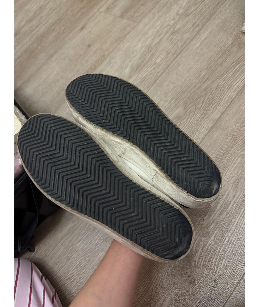 GOLDEN GOOSE DELUXE BRAND Белые кожаные кеды, фото 6