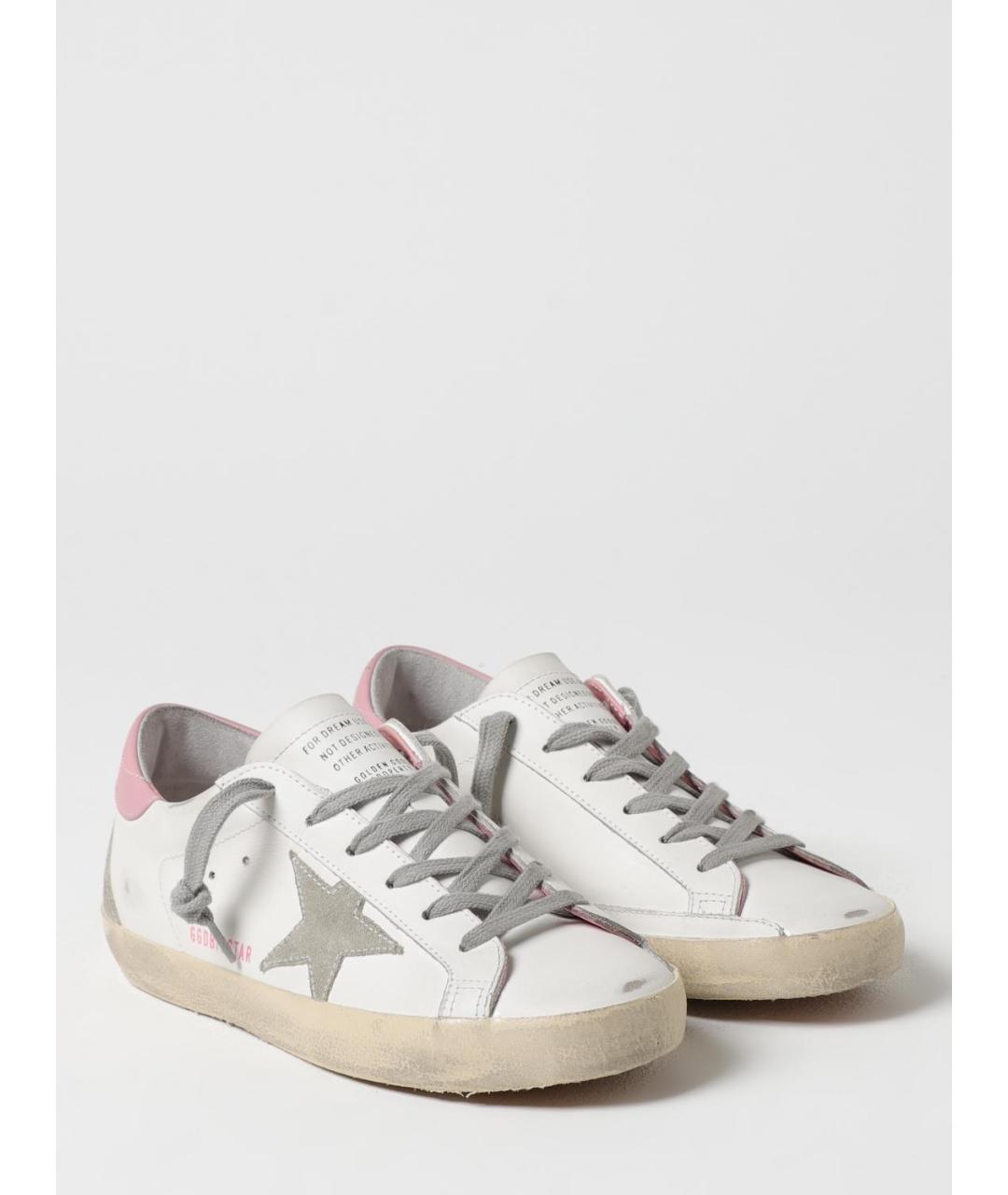 GOLDEN GOOSE DELUXE BRAND Белые кожаные кеды, фото 2