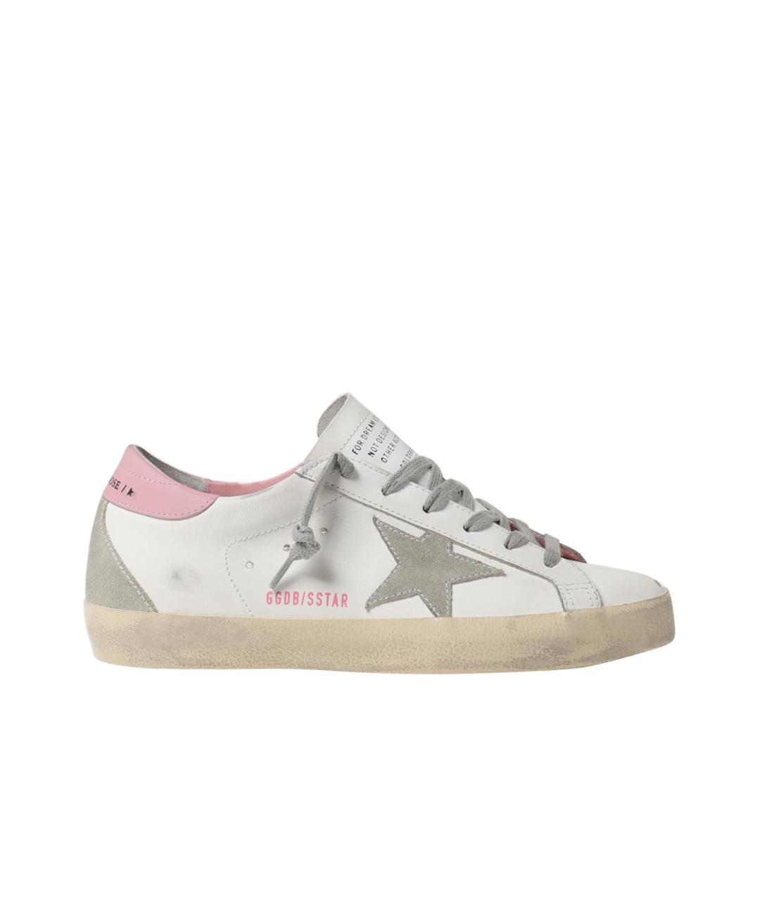 GOLDEN GOOSE DELUXE BRAND Белые кожаные кеды, фото 1