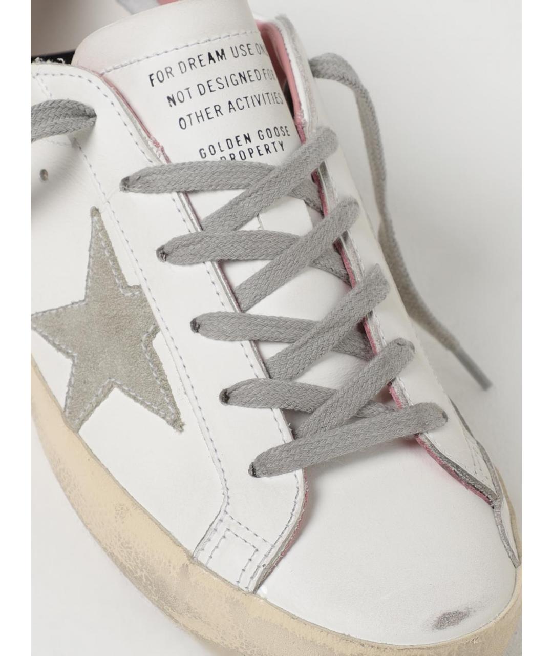 GOLDEN GOOSE DELUXE BRAND Белые кожаные кеды, фото 4