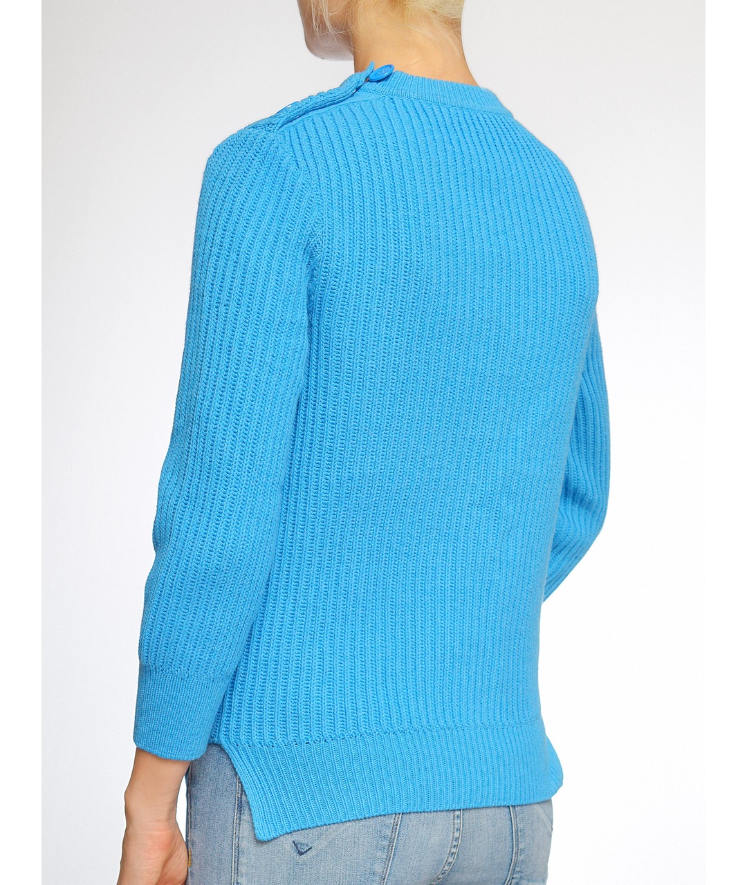 NINA RICCI Голубой шерстяной джемпер / свитер, фото 2