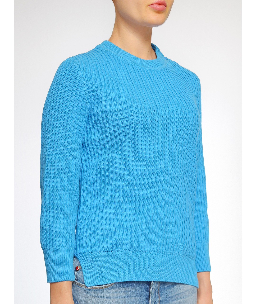 NINA RICCI Голубой шерстяной джемпер / свитер, фото 3