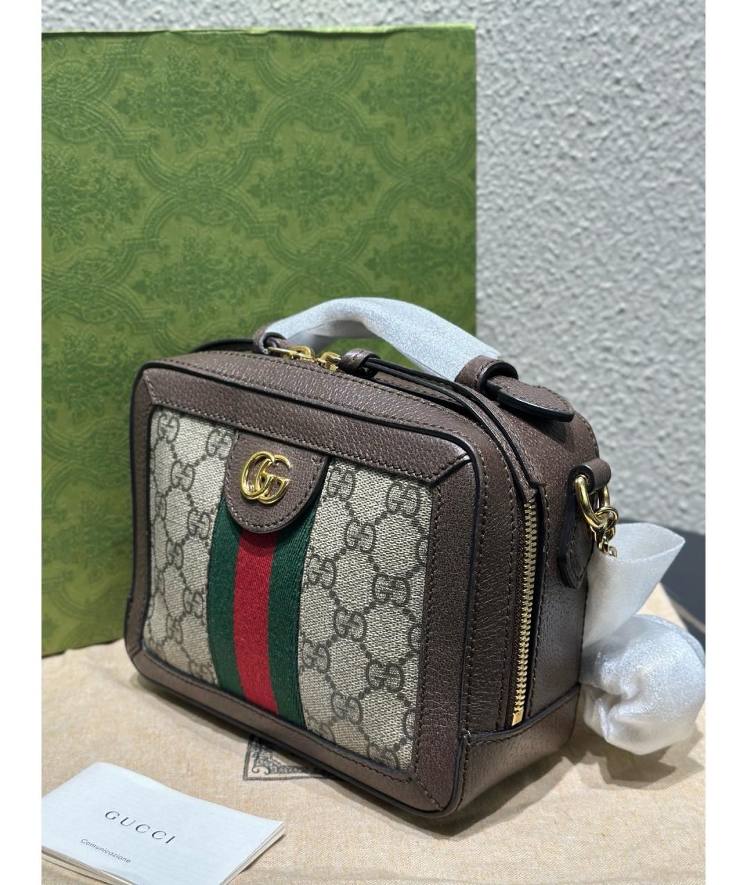 GUCCI Коричневая сумка через плечо, фото 4