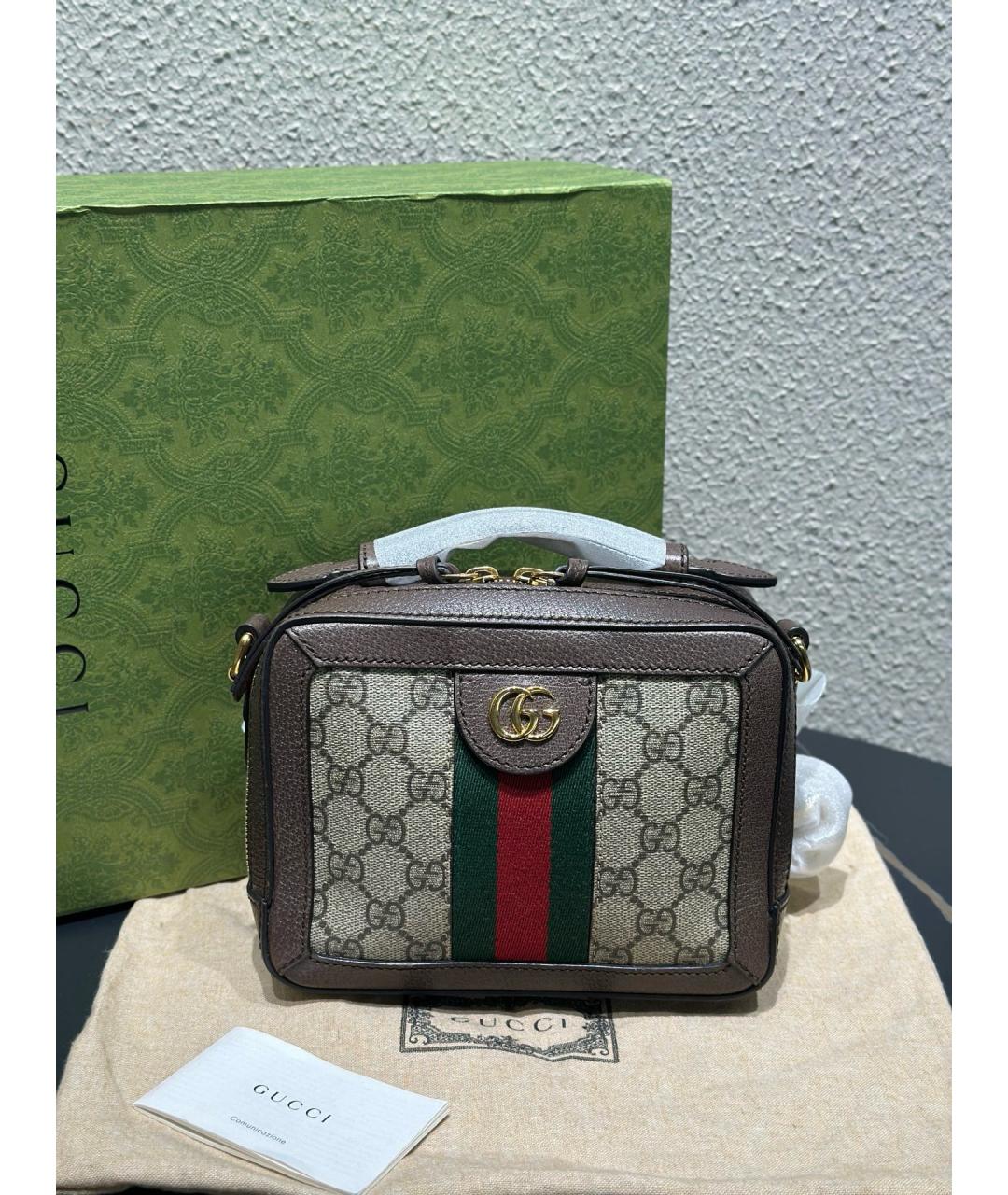 GUCCI Коричневая сумка через плечо, фото 8