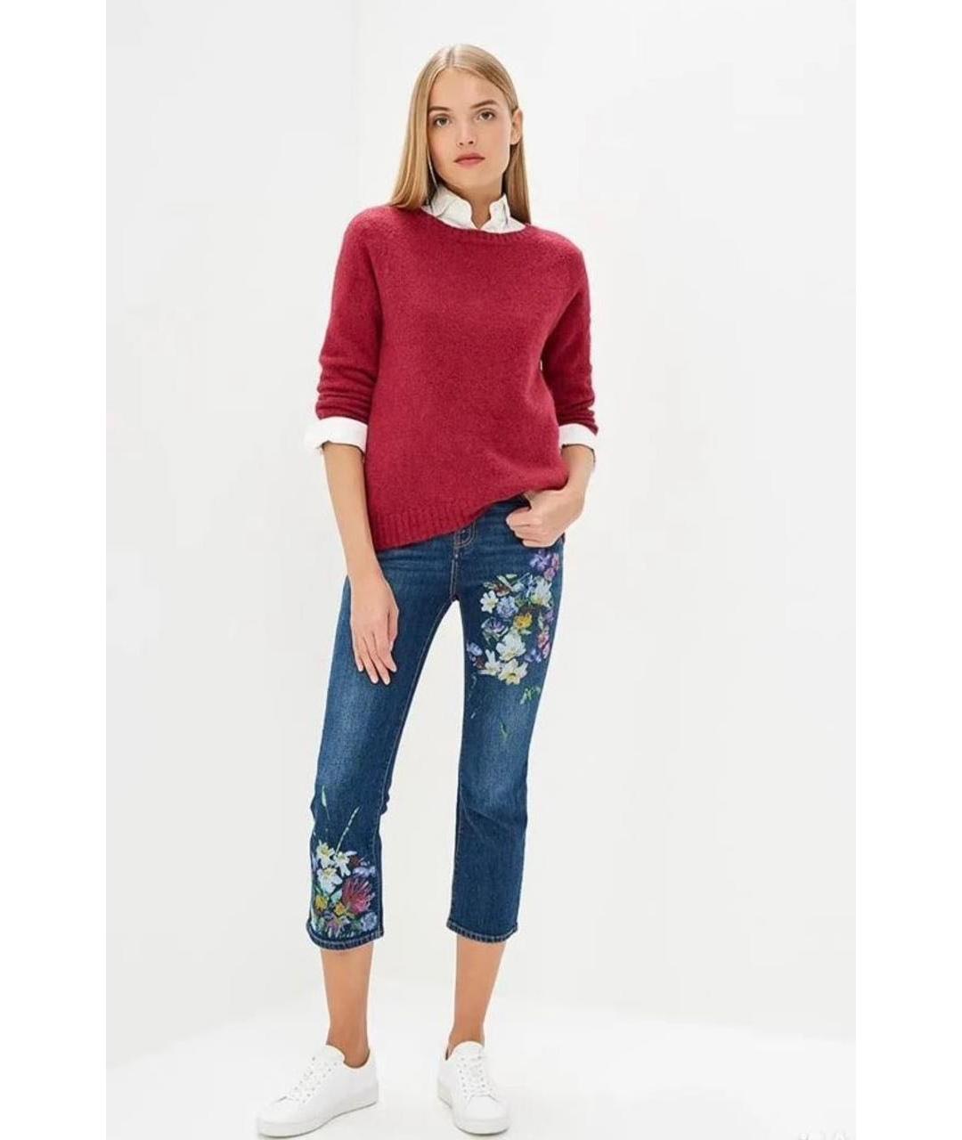 WEEKEND MAX MARA Мульти хлопко-эластановые прямые джинсы, фото 2