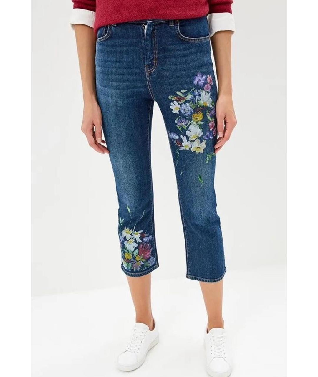 WEEKEND MAX MARA Мульти хлопко-эластановые прямые джинсы, фото 3