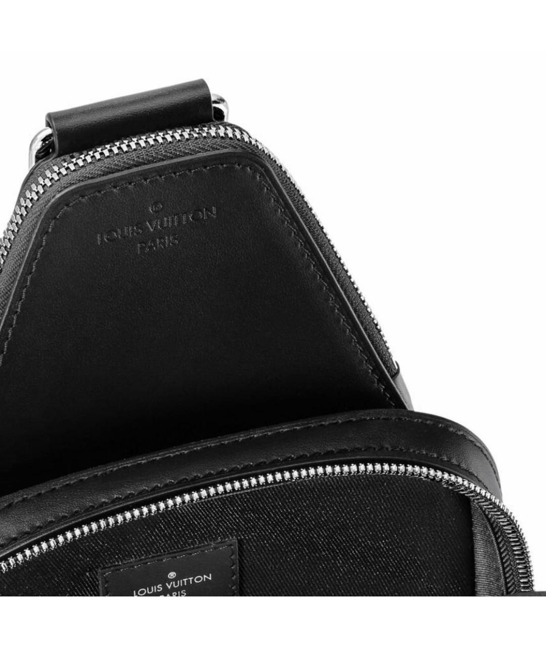 LOUIS VUITTON Антрацитовая сумка на плечо, фото 4