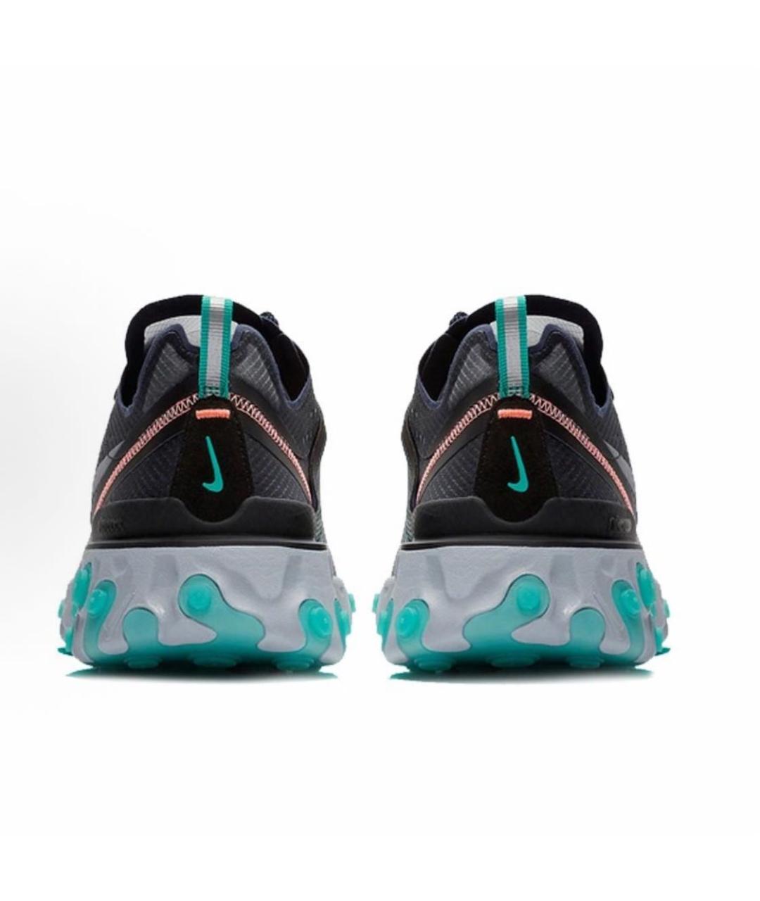 NIKE Антрацитовые текстильные низкие кроссовки / кеды, фото 4