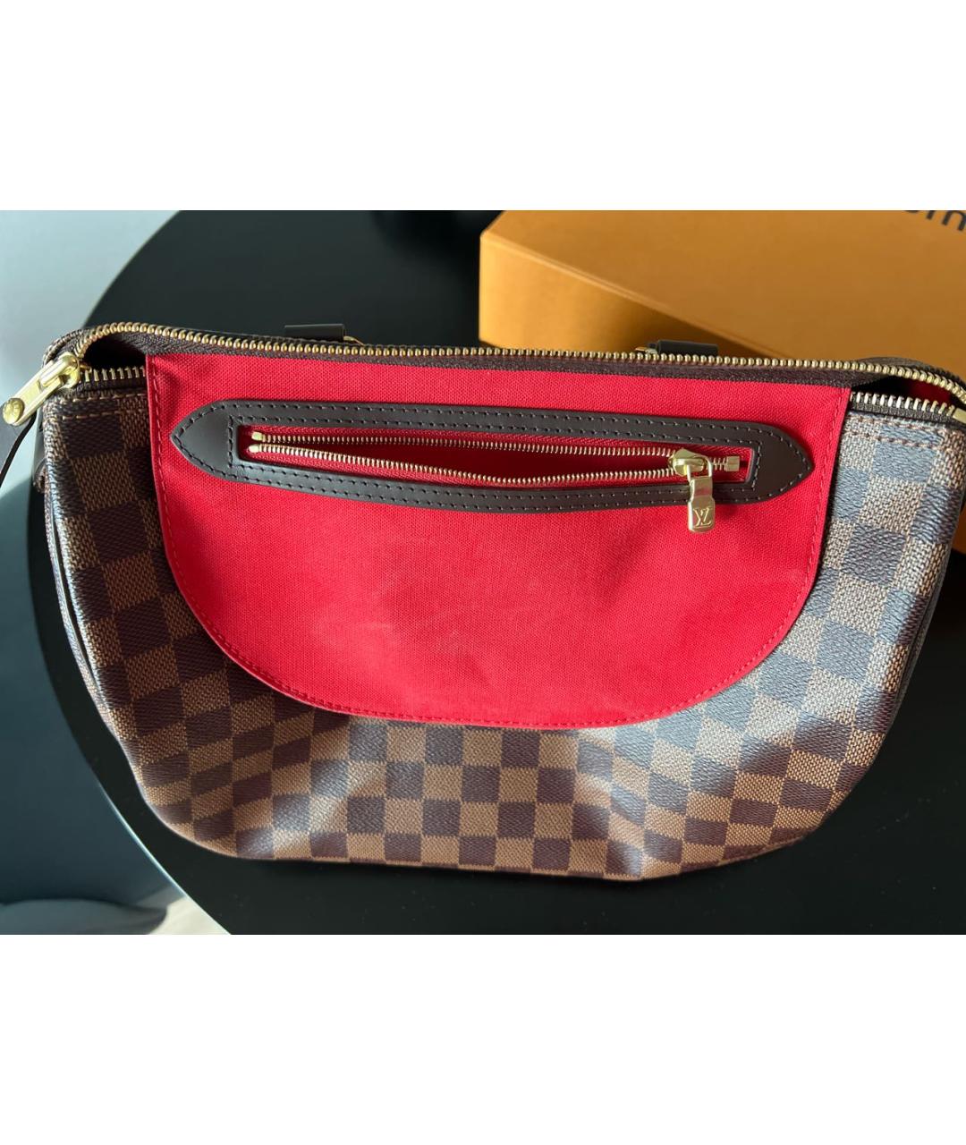 LOUIS VUITTON Коричневая сумка с короткими ручками, фото 5