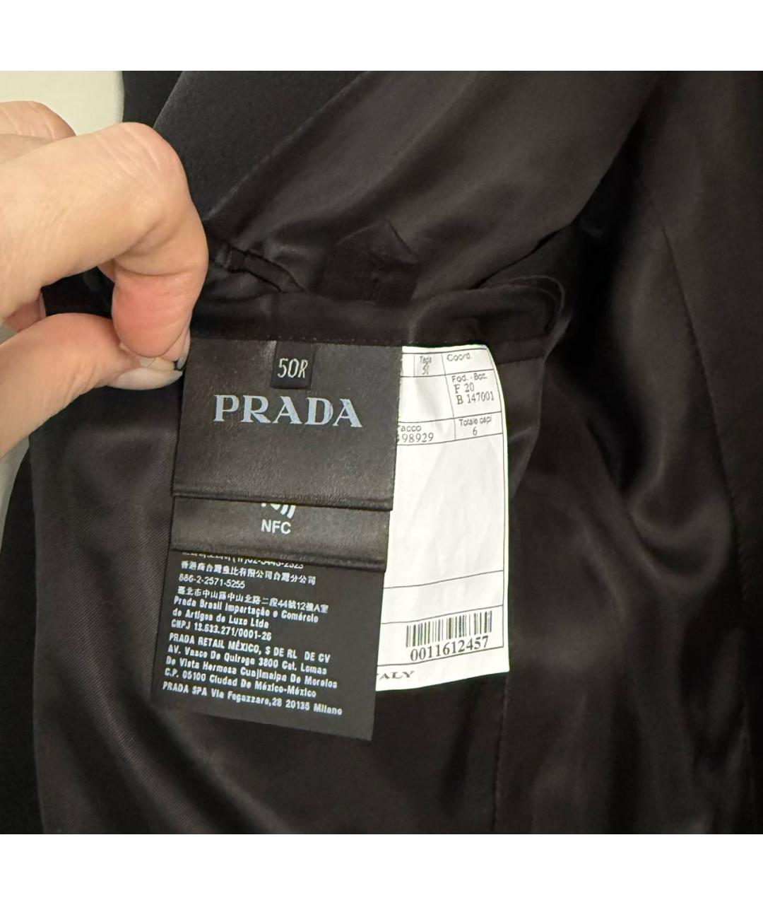 PRADA Черный классический костюм, фото 7