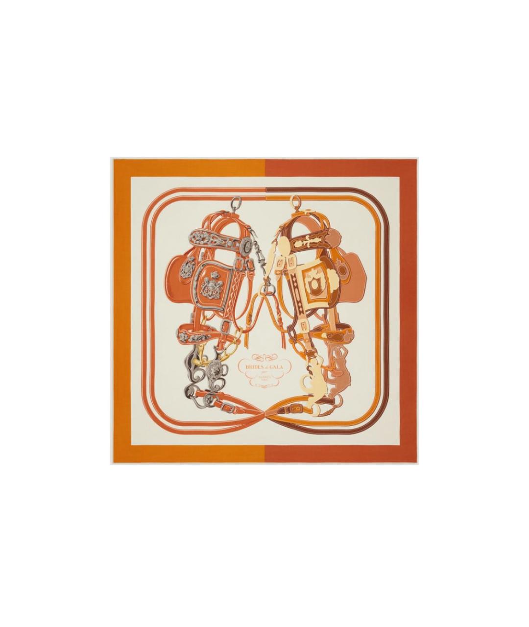 HERMES Мульти кашемировый платок, фото 7