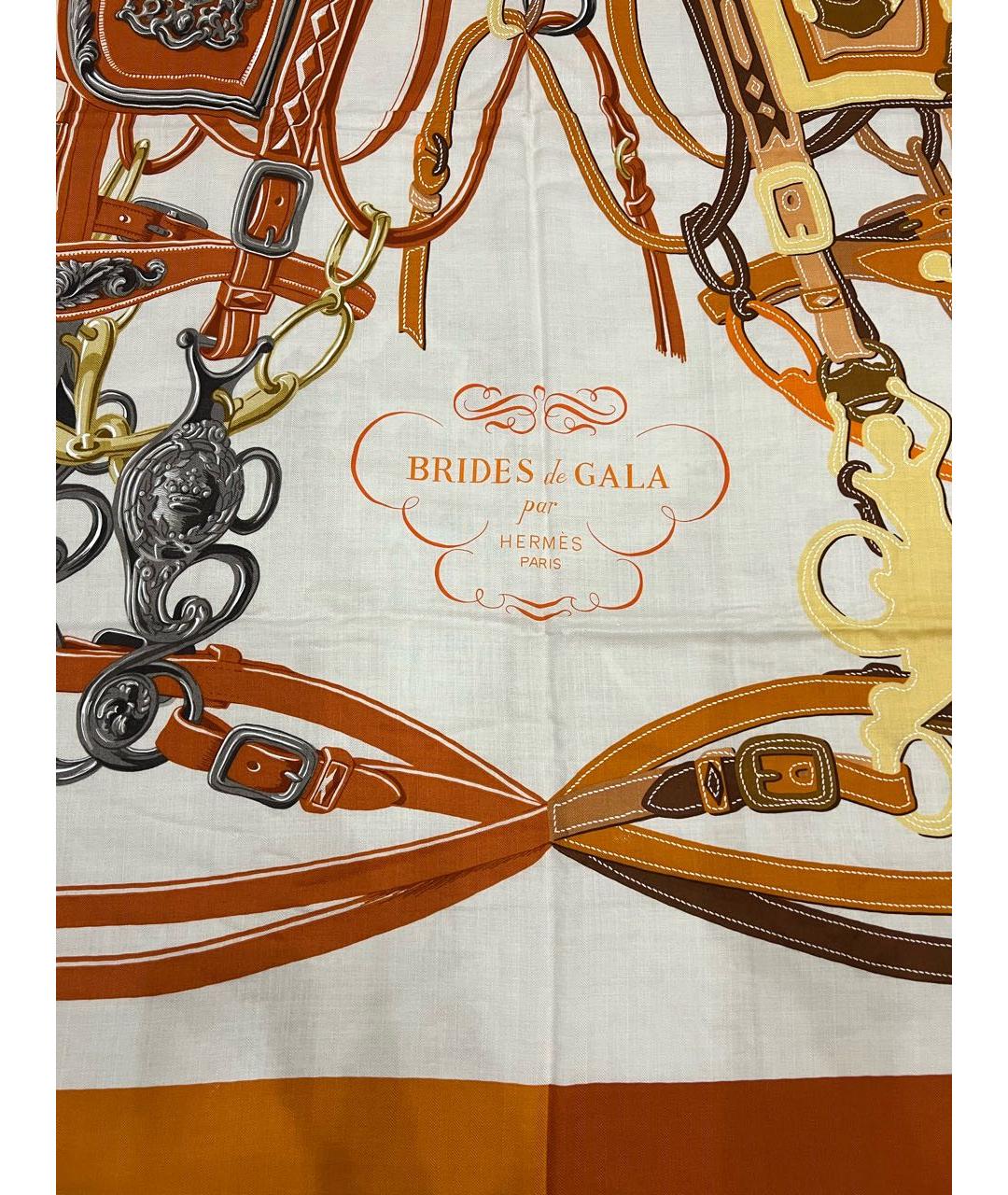 HERMES Мульти кашемировый платок, фото 6