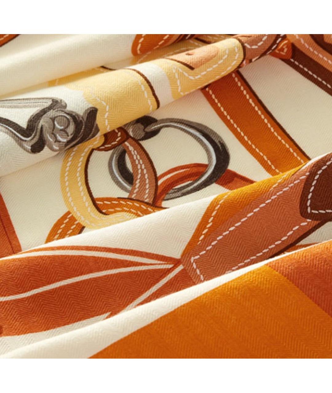 HERMES Мульти кашемировый платок, фото 4