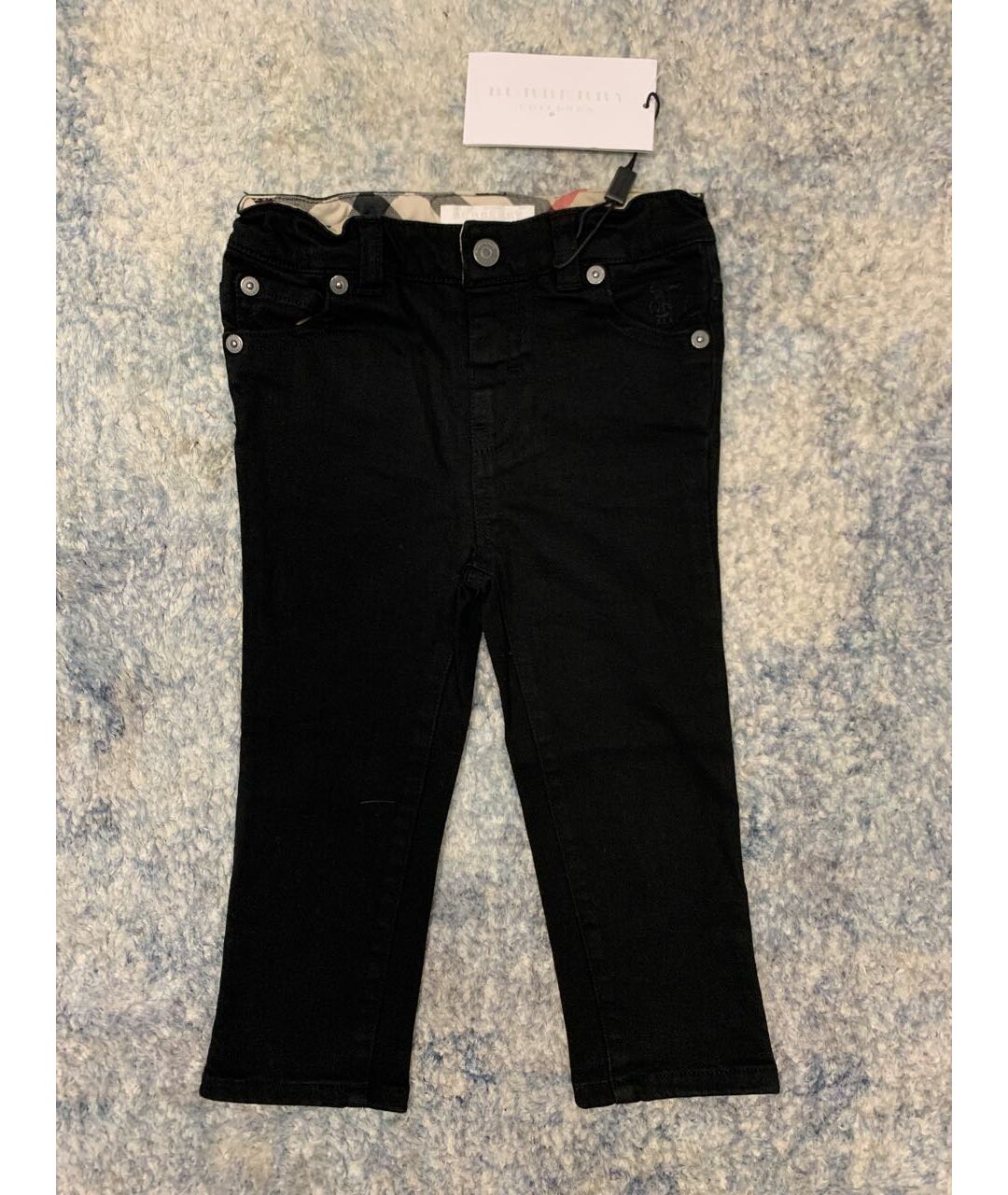 BURBERRY Черные хлопковые джинсы, фото 8