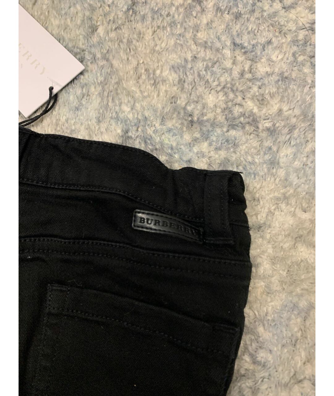 BURBERRY Черные хлопковые джинсы, фото 6