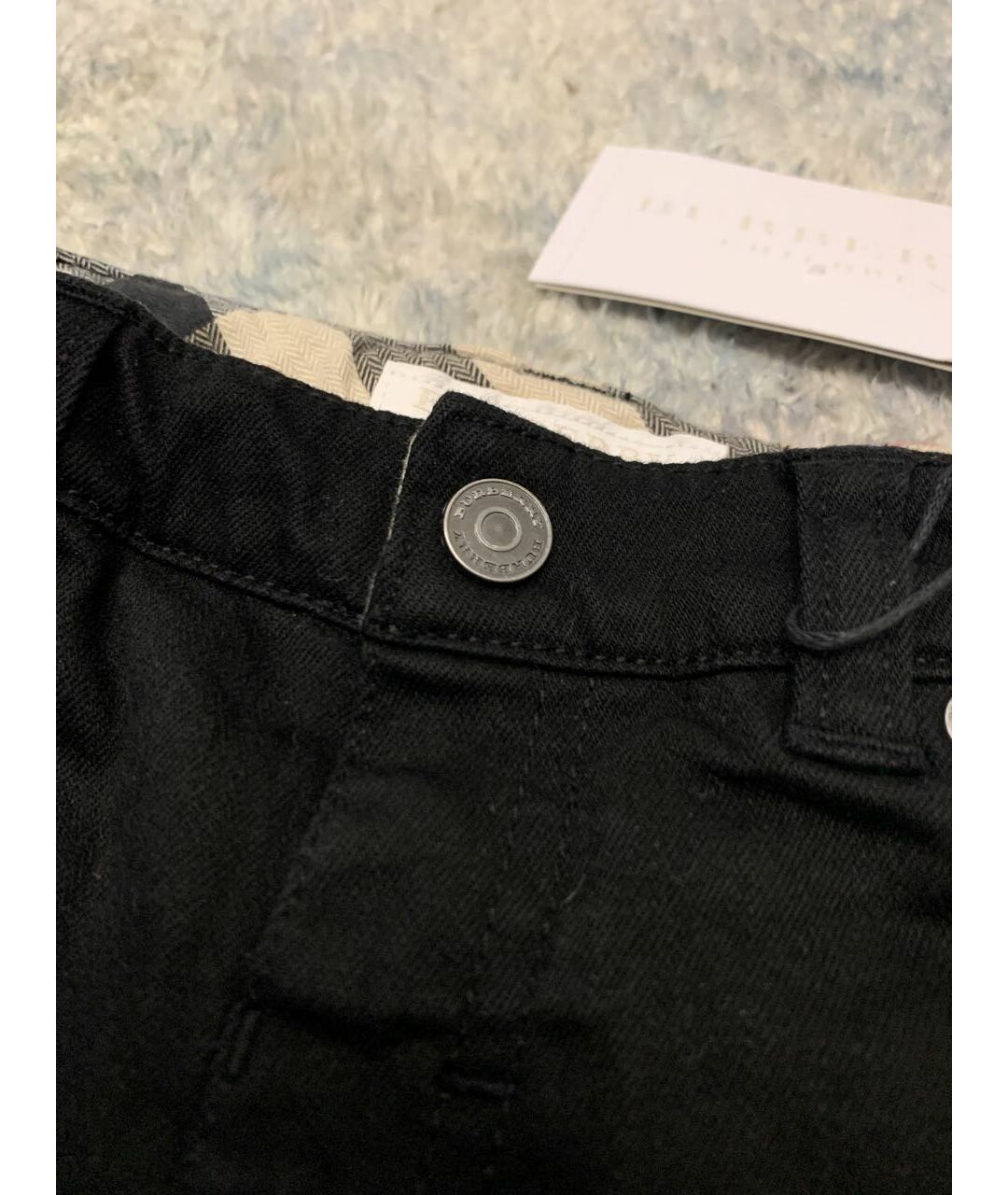 BURBERRY Черные хлопковые джинсы, фото 2