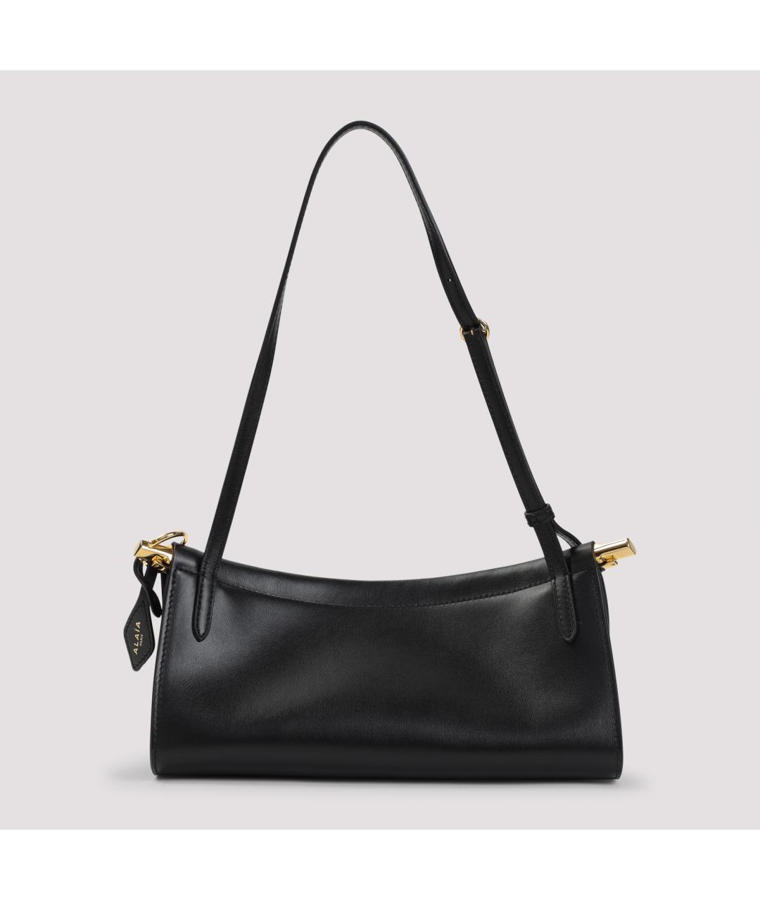 ALAIA Черная кожаная сумка через плечо, фото 4