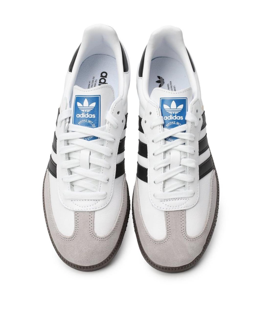 ADIDAS Белые кожаные кеды, фото 3