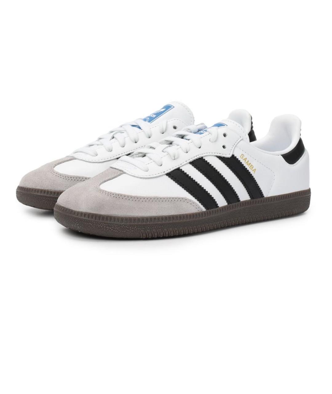 ADIDAS Белые кожаные кеды, фото 2