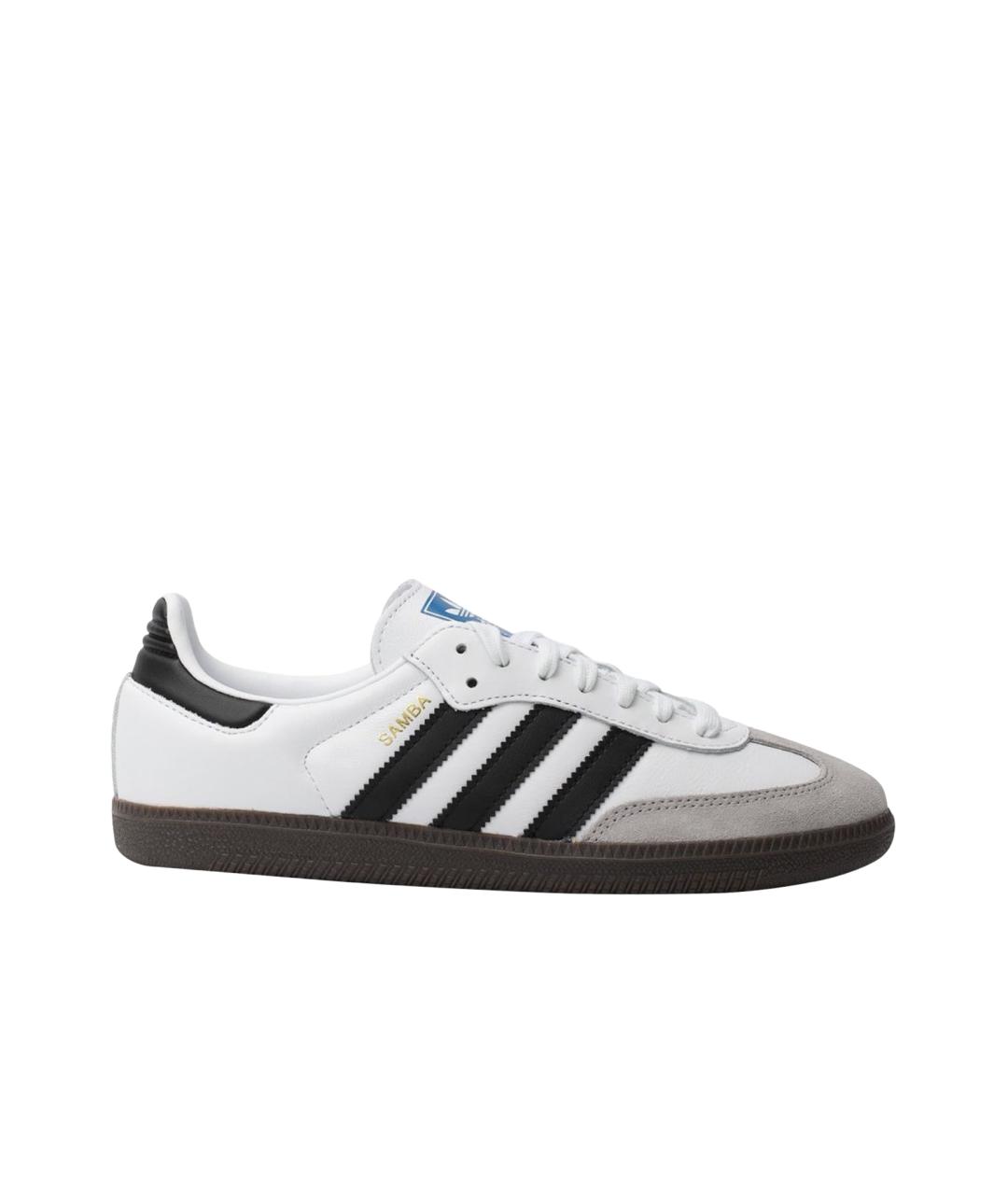 ADIDAS Белые кожаные кеды, фото 5