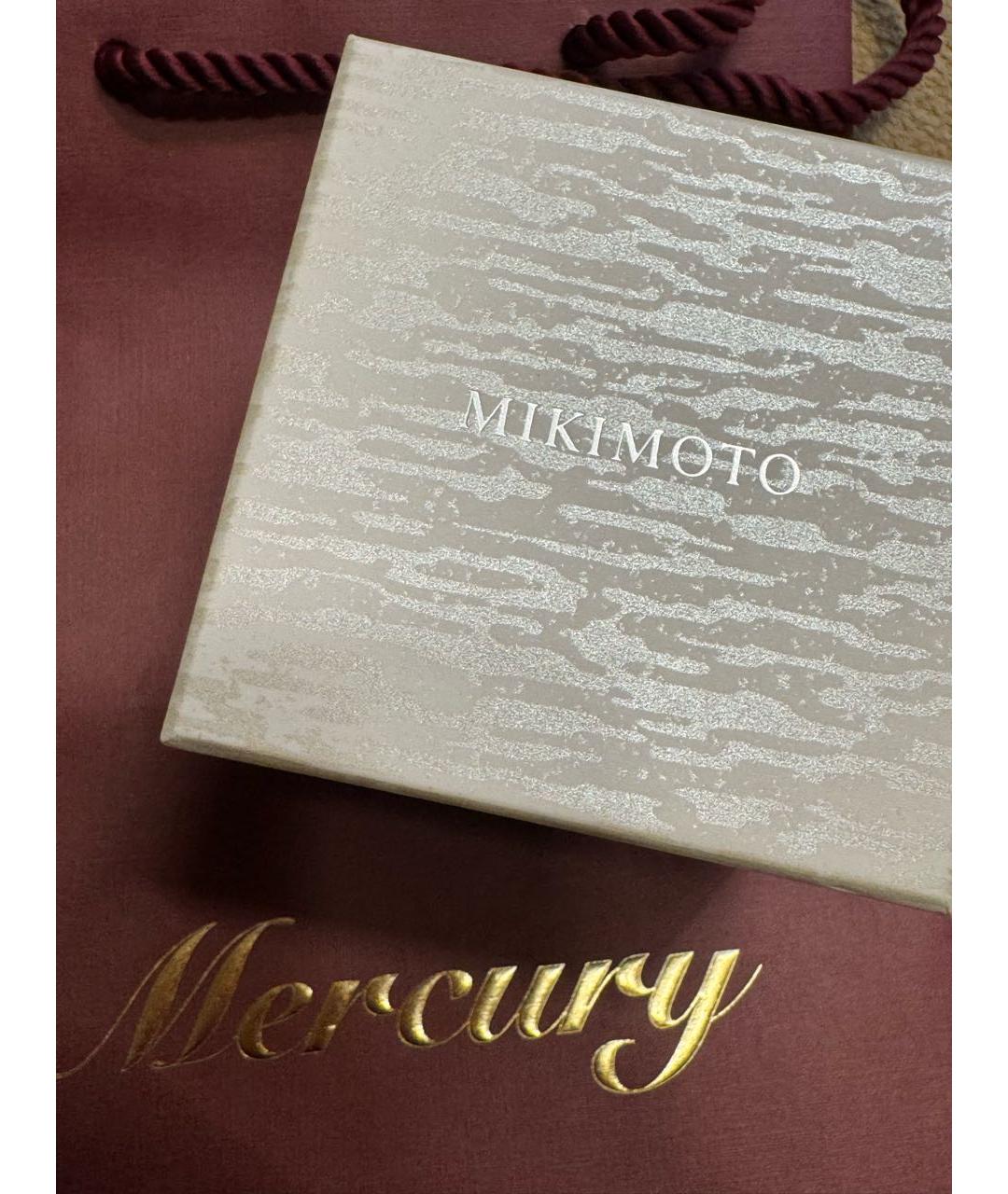 Mikimoto Белые серьги из белого золота, фото 4
