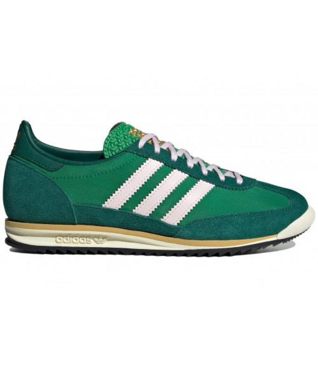 ADIDAS Зеленые замшевые кроссовки, фото 6