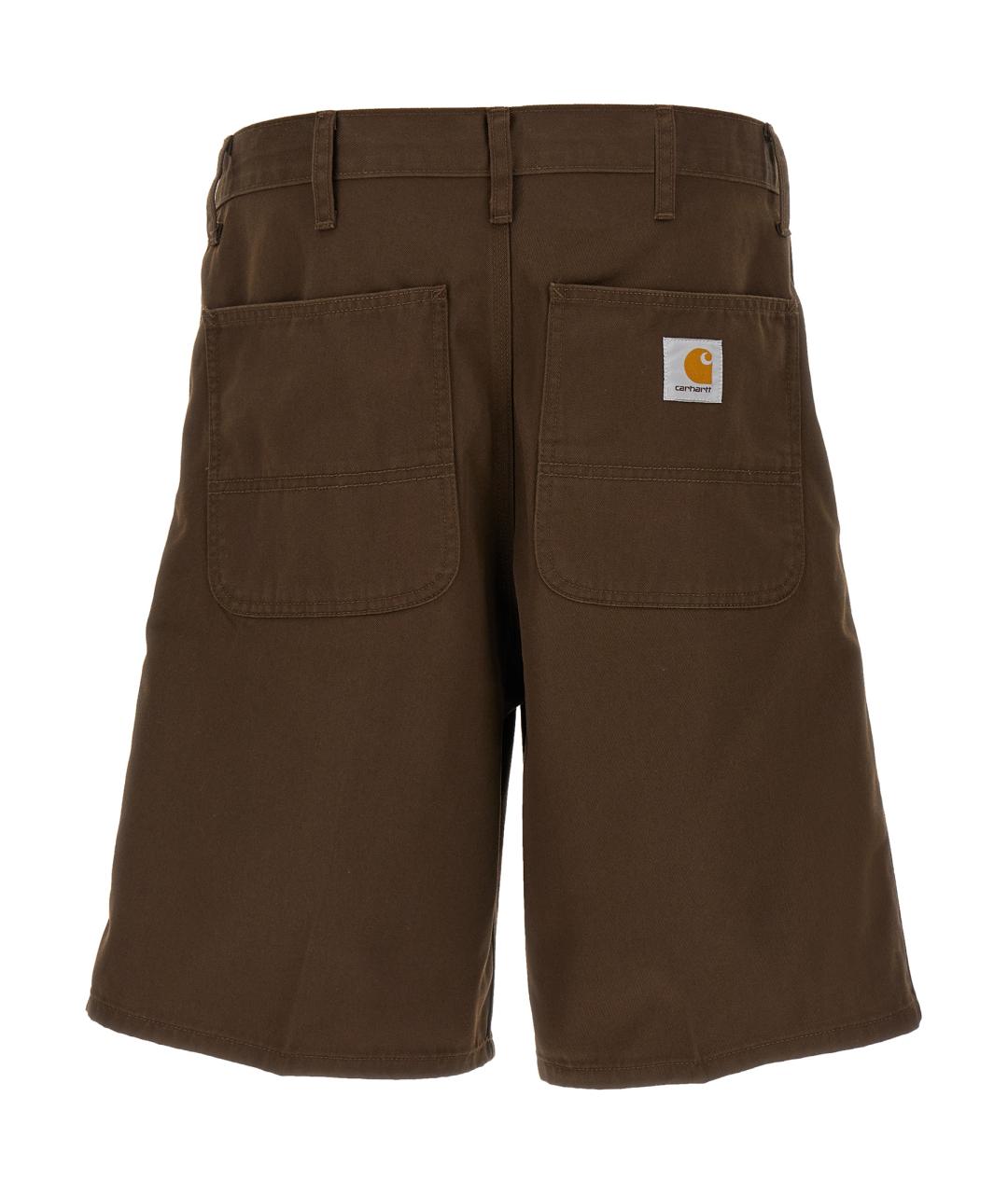 CARHARTT WIP Коричневые полиэстеровые шорты, фото 2