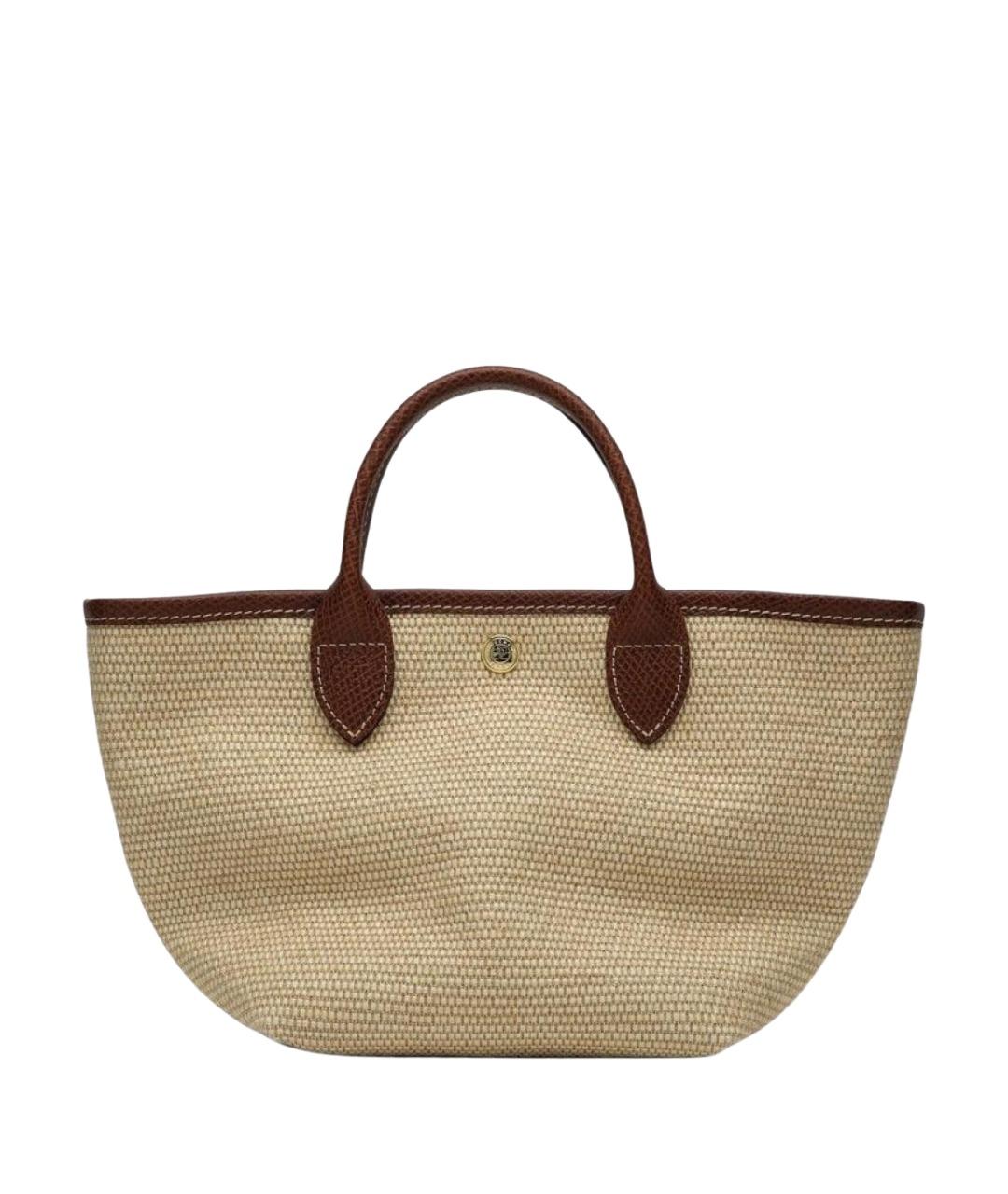 LONGCHAMP Бежевая сумка тоут, фото 2