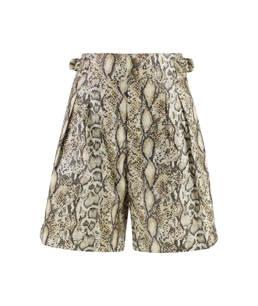 ISABEL MARANT Бежевые хлопковые прямые брюки, фото 1