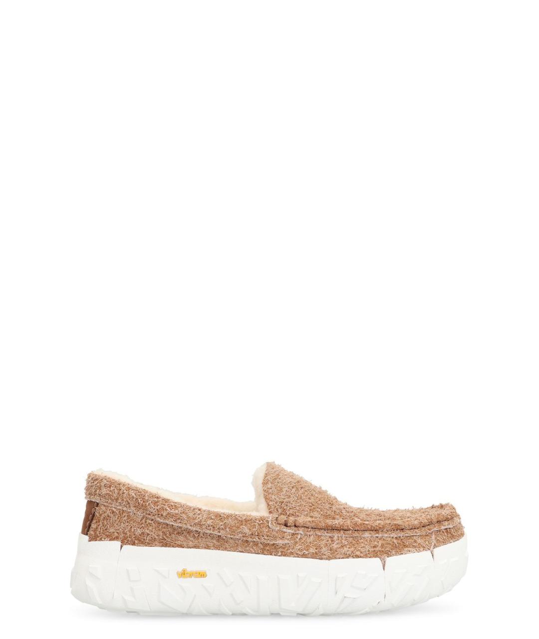 UGG AUSTRALIA Бежевые лоферы, фото 1