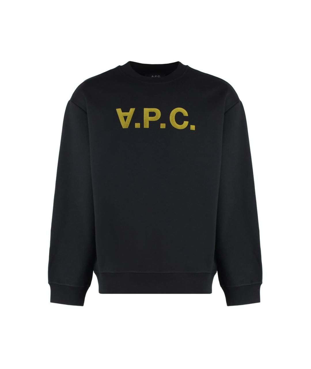 A.P.C. Черный хлопковый джемпер / свитер, фото 1