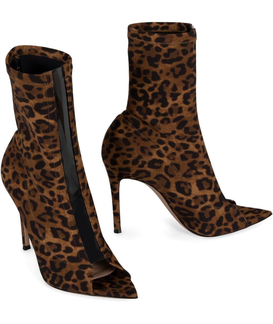 GIANVITO ROSSI Коричневые замшевые туфли, фото 2