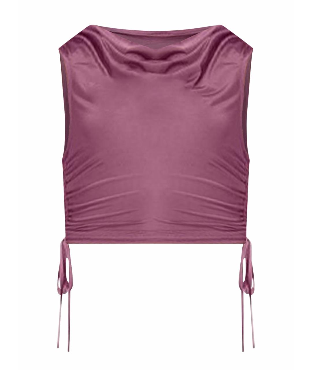 ALO YOGA Фиолетовая синтетическая майка, фото 1