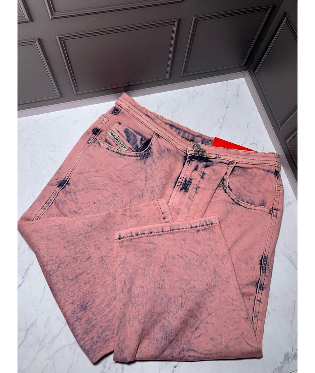 DIESEL Розовые хлопко-эластановые шорты, фото 6