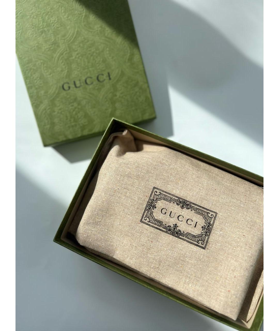 GUCCI Черная кожаная сумка через плечо, фото 2