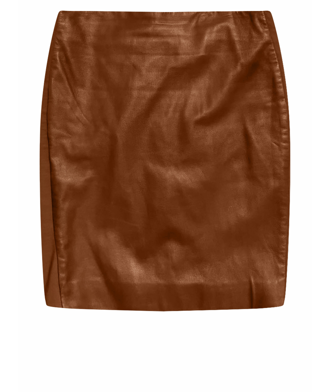 TOM FORD Коричневая кожаная юбка мини, фото 1