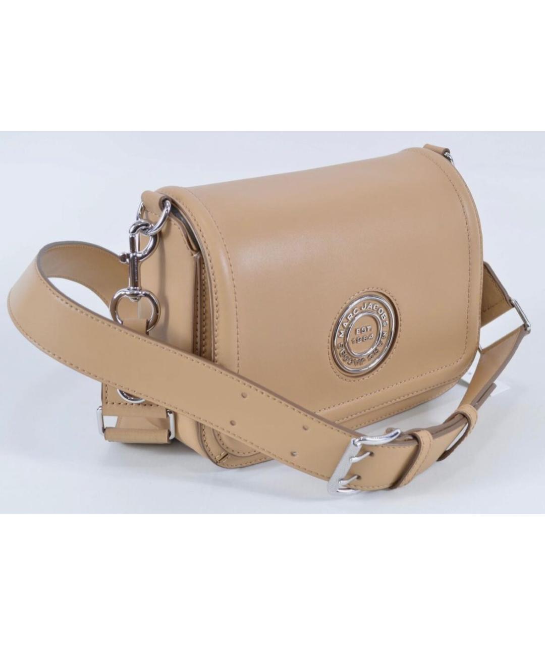 MARC JACOBS Бежевая кожаная сумка через плечо, фото 2