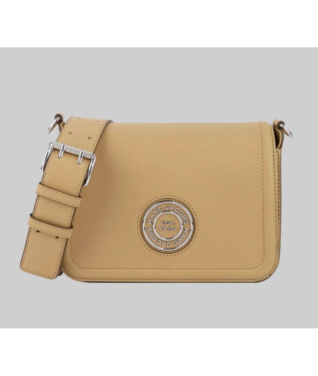 MARC JACOBS Бежевая кожаная сумка через плечо, фото 8