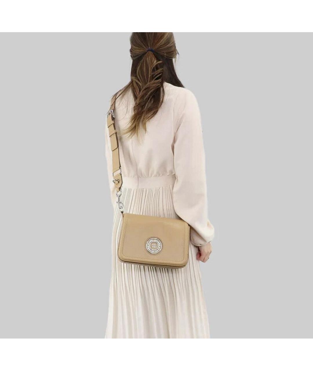 MARC JACOBS Бежевая кожаная сумка через плечо, фото 5