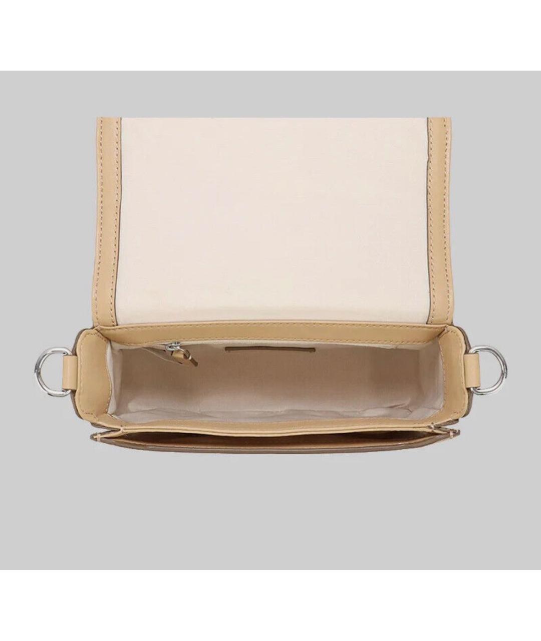 MARC JACOBS Бежевая кожаная сумка через плечо, фото 4