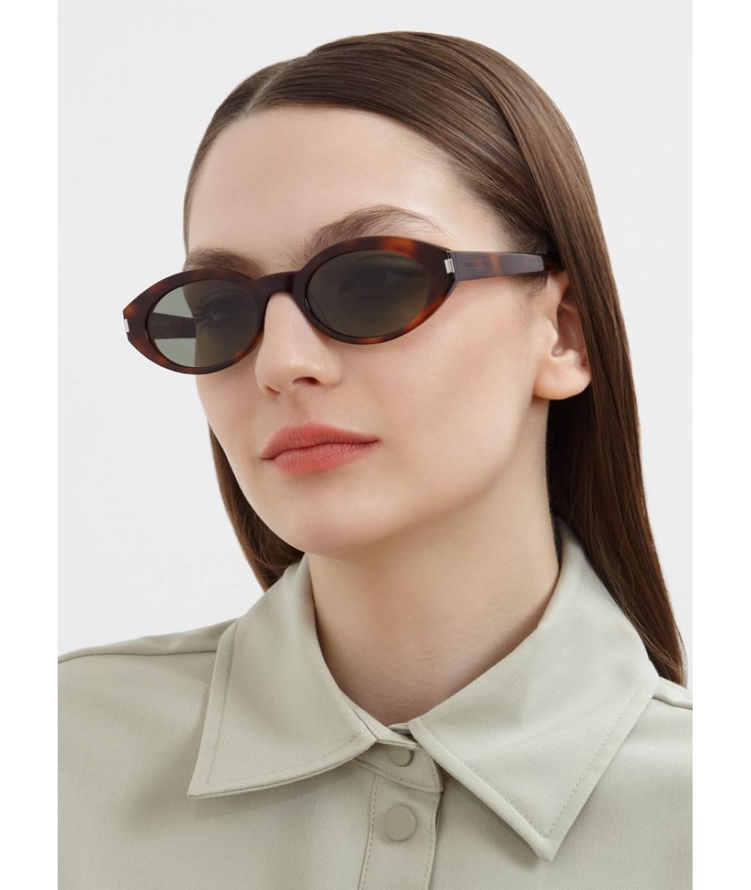 SAINT LAURENT Пластиковые солнцезащитные очки, фото 3