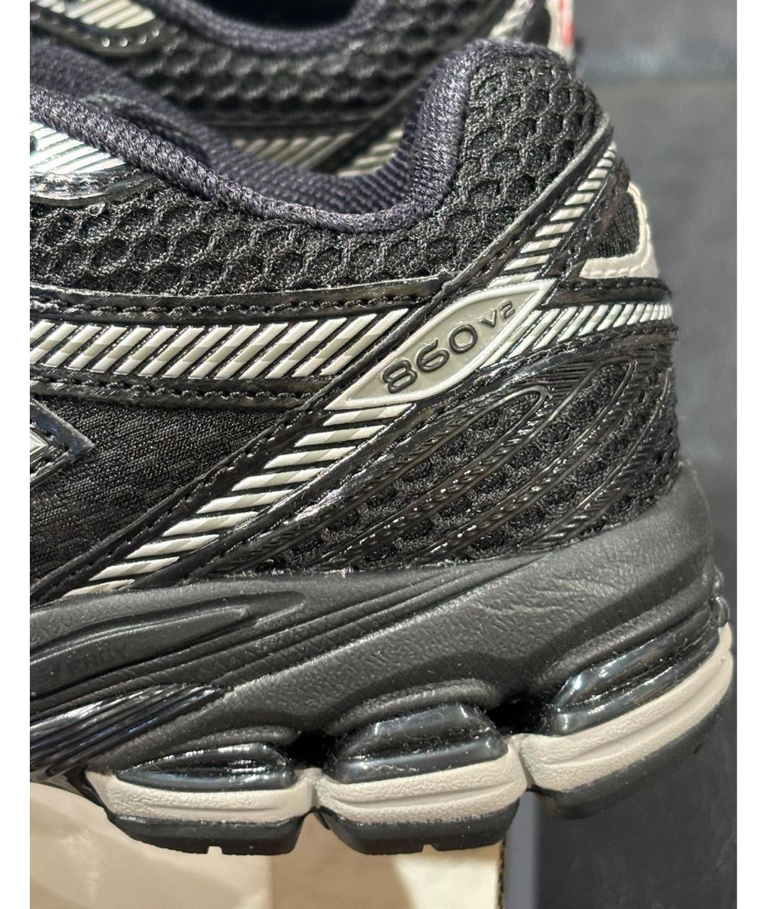 NEW BALANCE Черные текстильные низкие кроссовки / кеды, фото 7
